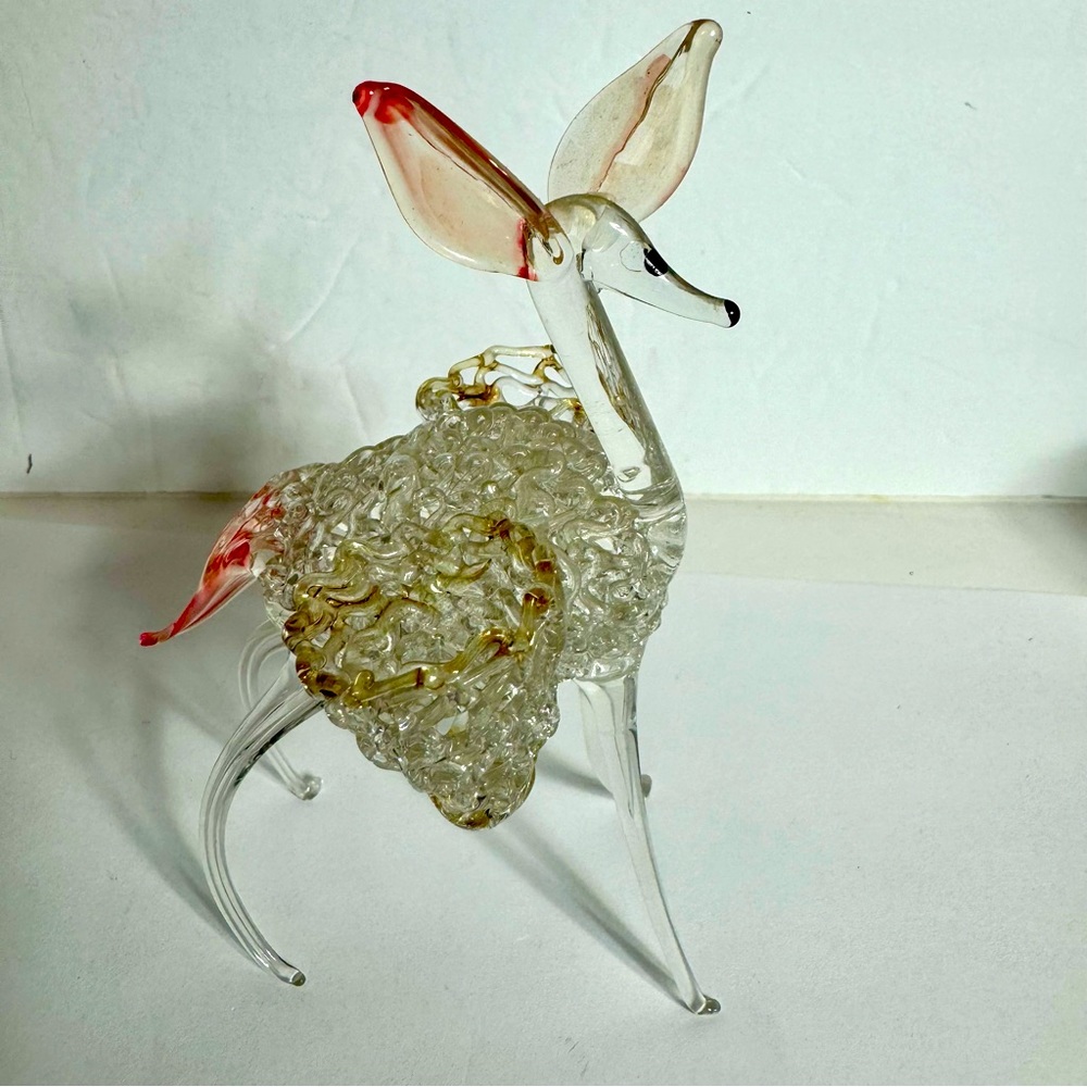 Vinatge blown glass figurine in the “Bambi” style or “cartoon animal”